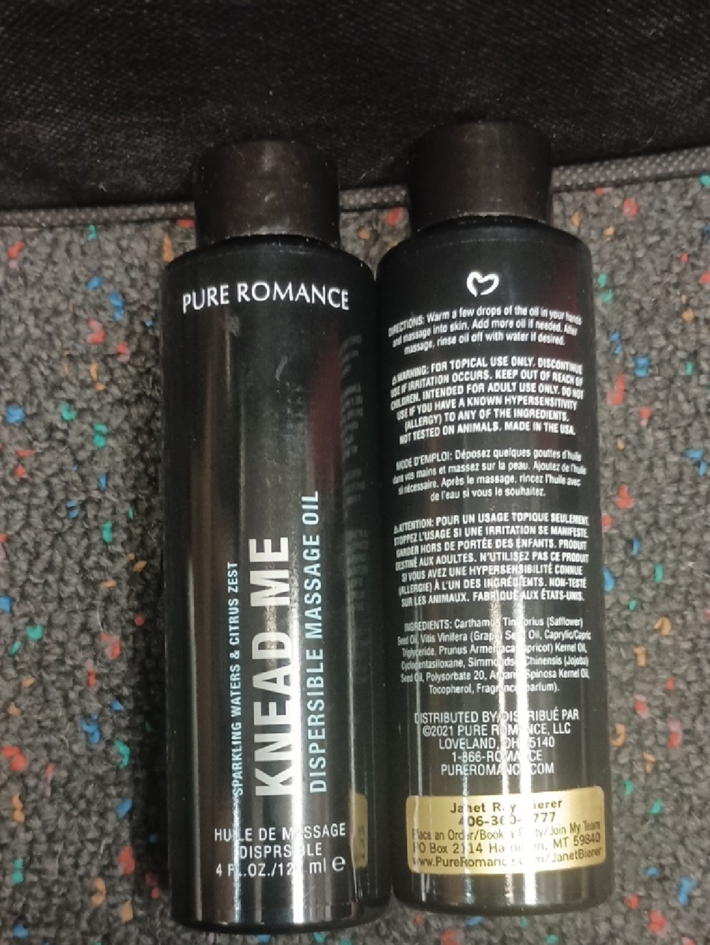 Pure Romance Knead Me Dispersible Massage Oil